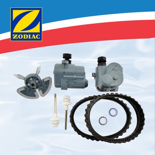 MX8 Service Kit scaled 1 The main wearing parts of the Zodiac MX8 Pool Cleaner are included in the kit. Includes: - 1 x MX8 Replacement Engine - 2 x Large bearings to fit onto Engine - 2 x MX8 Drive shaft - 1 x Gearbox A - 1 x Gearbox B - 1 x Track Set of MX8 Wheels