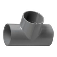 pvc 50mm tpiece grey Fitting used to connect 50mm PVC pipe using a high pressure solvent weld (glue).Available in BLACK,WHITE. Pipes and fittings connect the pool with your pool pump and filter and again back to the pool.