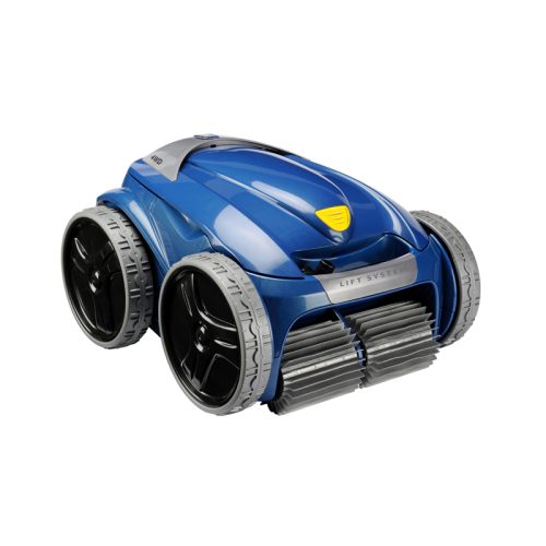 ZODIAC VX55 4WD VORTEX ROBOTIC POOL CLEANER <h2>ZODIAC VX55 4WD VORTEX ROBOTIC POOL CLEANER WITH CADDY</h2> The Vortex-Pro VX55 4WD is a cut above the rest engineered to provide the ultimate pool cleaning experience. The VX55 4WD is equipped with the best technology the industry has to offer making pool cleaning easier ultra- efficient and fun! Description Zodiac provides an affordable and effective option for pool owners with its new robotic cleaner. Robotic cleaners work independently from the filter and pump and are driven by an electric motor inside the unit. They are self-contained, collecting dirt and debris in a bag or cartridge within the cleaner Spot clean with the kinetic remote control Take control of the VX55 4WD with the super responsive kinetic remote. This remote is the best in the industry and lets you drive the cleaner to where it is needed, or just have fun!. Widest selection of cleaning settings and options Cleans the floor, walls and water line. The VX55 4WD eBox comes equipped with a programmable 7 day timer, cleaning intensity settings, filter full indicator and various error indicators. You can even select from various common pool shape settings (eg. kidney) to make cleaning of your pool more efficient. Does not lose suction power, even when cleaner is full of debris The patented Vortex Vacuum Technology enables the VX55 4WD to capture large debris such as gumnuts, twigs and eucalyptus leaves while ensuring constant suction power throughout the cleaning cycle. Inbuilt intelligence for optimal cleaning The ActivMotion sensor allows the cleaner to automatically sense its position in the pool and adapt its path for optimized cleaning while reducing cord tangling. Large and easy to clean filter canister Never touch debris again thanks to the easy access and hygienic design of the filter canister. Clean and remove debris in a matter of minutes with minimum fuss. Energy Efficient 150 Watts/Hour energy consumption (less than a LCD TV) <strong>3 Year Manufacturing Defects warranty</strong> WATCH THE VIDEO <a href="https://youtu.be/RWQPvAIY7D4">https://youtu.be/RWQPvAIY7D4</a>
