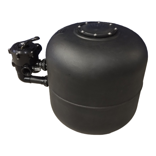 AQUA MAX BLACK 3 BAG SAND FILTER 1 <h1>AQUAMAX 3 BAG POOL SAND FILTER (BLACK)</h1> <h2><strong>Product Description</strong>:</h2> Experience the pinnacle of water clarity with the AQUAMAX 3 BAG Pool Sand Filter. This elite filtration system, crafted for unmatched performance, is the hallmark of cutting-edge engineering and durability. Constructed with corrosion-resistant materials, it promises resilience against environmental challenges, making it an essential for enduring pool maintenance. <h2><strong>Key Features</strong>:</h2> <h3>1. <strong>Peak Filtration</strong>:</h3> <ul> <li>Pioneers in providing unparalleled water clarity by adeptly filtering out pool impurities.</li> </ul> <h3>2. <strong>Enduring Construction</strong>:</h3> <ul> <li>Meticulously curated with premium corrosion-proof materials, geared to endure varying environmental stresses.</li> </ul> <h3>3. <strong>Intuitive Multi-Port Valve</strong>:</h3> <ul> <li>Tailored for ease, this valve offers a seamless operational experience with multiple functional settings.</li> </ul> <h3>4. <strong>Optimal Compatibility</strong>:</h3> <ul> <li>Delivers its best when paired with a 0.75kW AQUAMAX, DAB, QUALITY, SPECK, EARTHCO or the 0.55KW DAB pool pump.</li> </ul> <h3>5. <strong>Filter Media Flexibility</strong>:</h3> <ul> <li>Customizable to accommodate 120kg of specialized filter sand or the eco-centric 90KG ECO GLASS.</li> </ul> <h3>6. <strong>Design & Dimensions</strong>:</h3> <ul> <li><strong>Color</strong>: Bold and sleek black, effortlessly integrating with pool aesthetics.</li> <li><strong>Diameter</strong>: A comprehensive 565mm to ensure maximum filtration efficacy.</li> </ul>