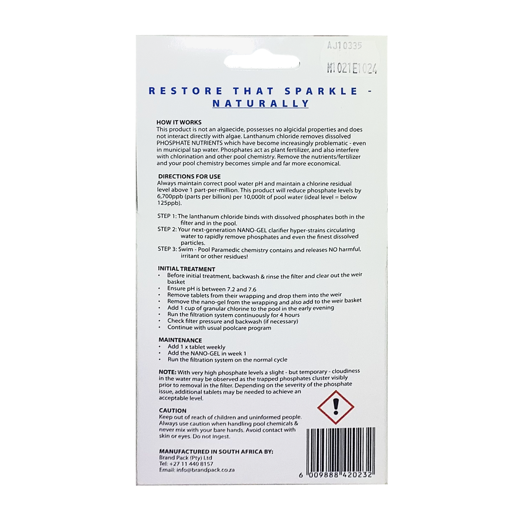 POOL PARAMEDIC PHOSPHATE REMEDY - Image 2