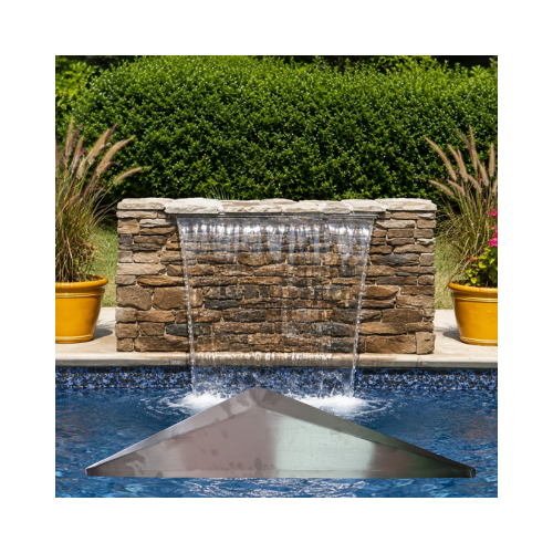POOL WATER FEATURE LETTERBOX STYLE STAINLESS STEEL (1000mm)