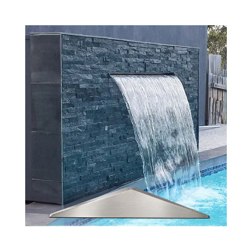 POOL WATER FEATURE LETTERBOX STYLE STAINLESS STEEL (800mm)